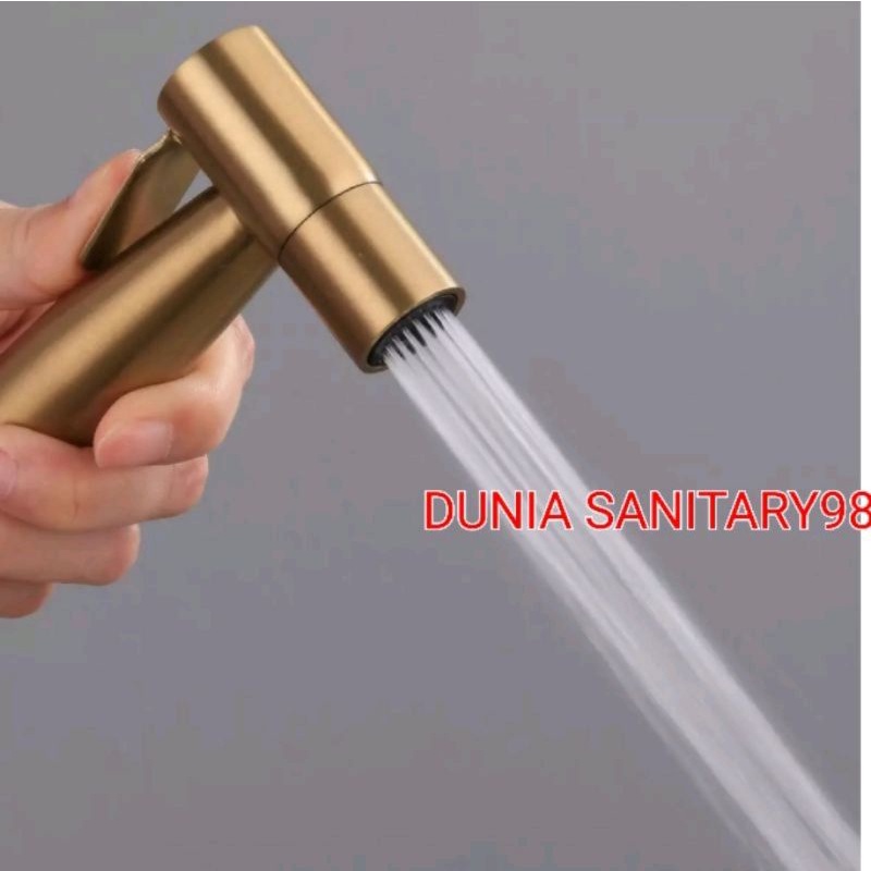 PROMO!! Jet Shower GOLD stainless SUS 304 Toilet shower Bidet warna emas