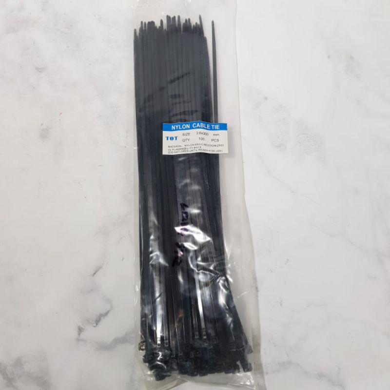 

Kabel Ties Hitam 10cm/ 15cm /20cm /25cm /30cm Harga 1Pack isi 100pcs -