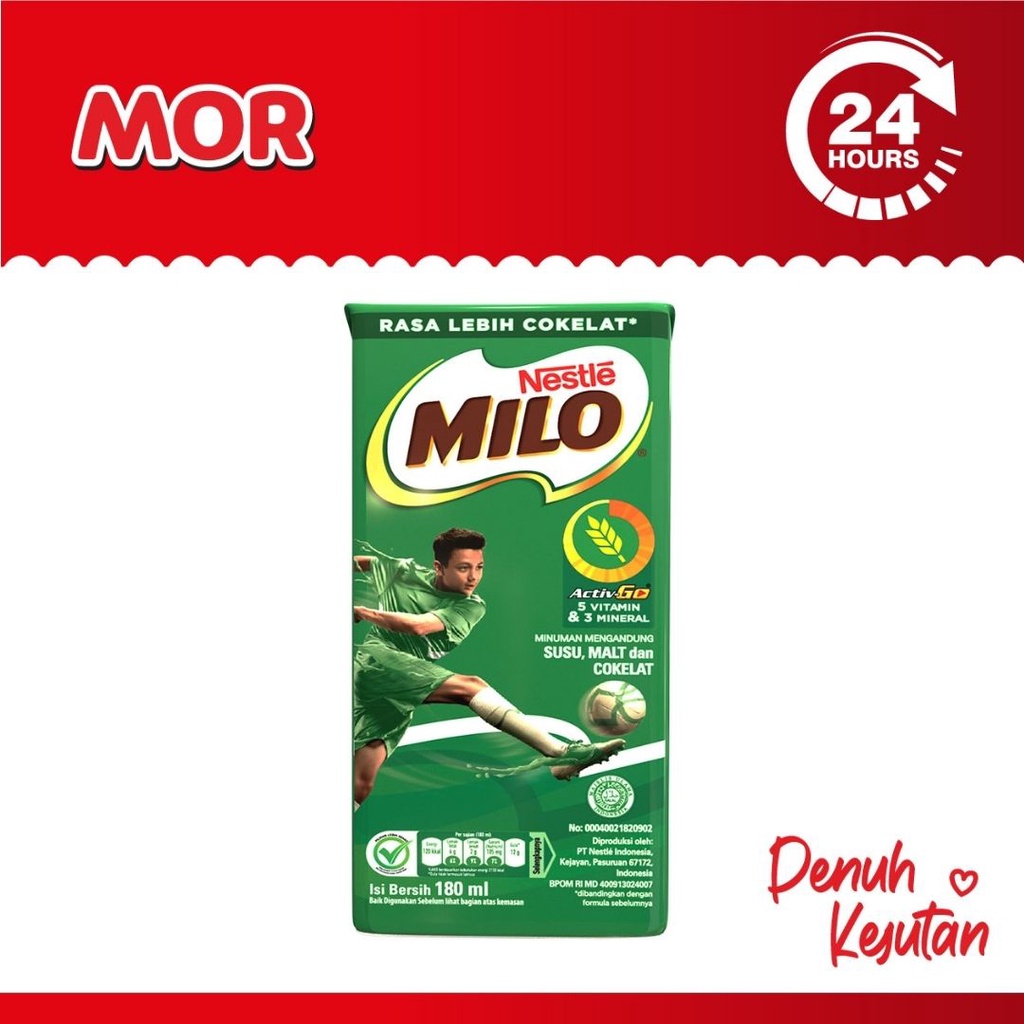 

MILO Activ-Go Susu Coklat Milk Chocolate 180 ml