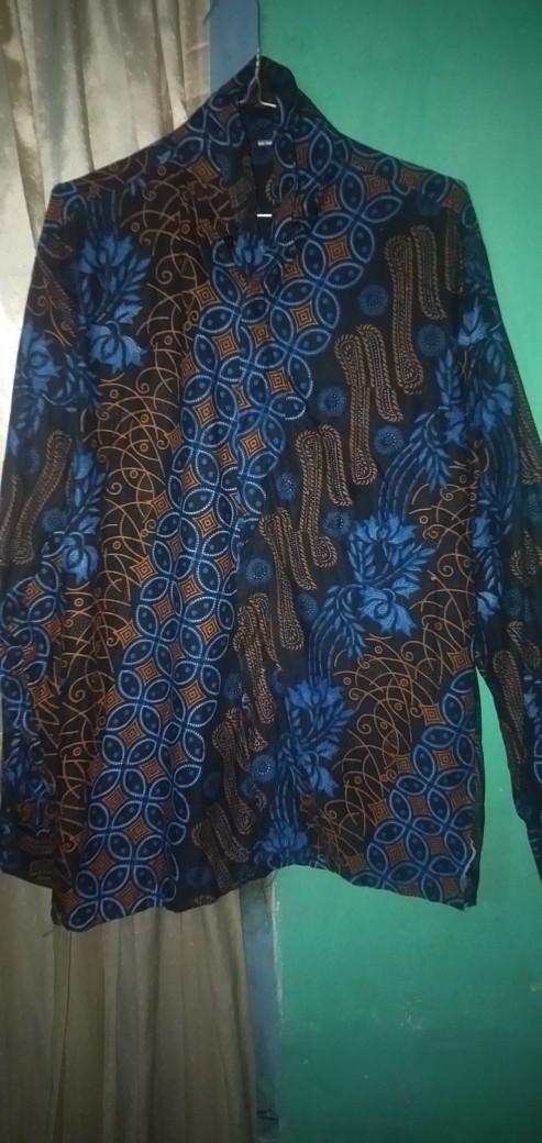 Bswart Batik Hrb026 Kenongo Hem Panjang Kawong Pekalongan M L Xl Batik Pria Murah Modern Alkhalis