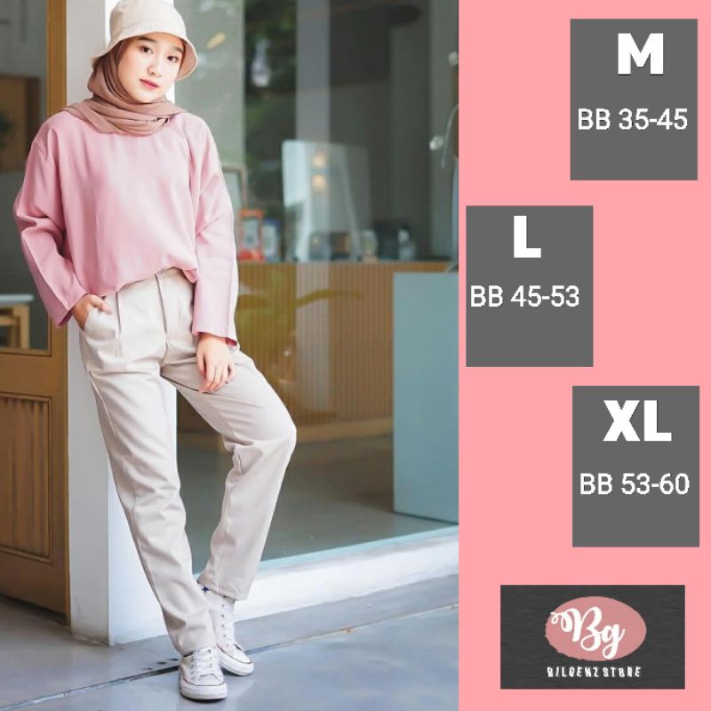 CELANA BAGGY PANTS SIZE M L XL//CELANA PANJANG WANITA//OGOS-BIIGEE