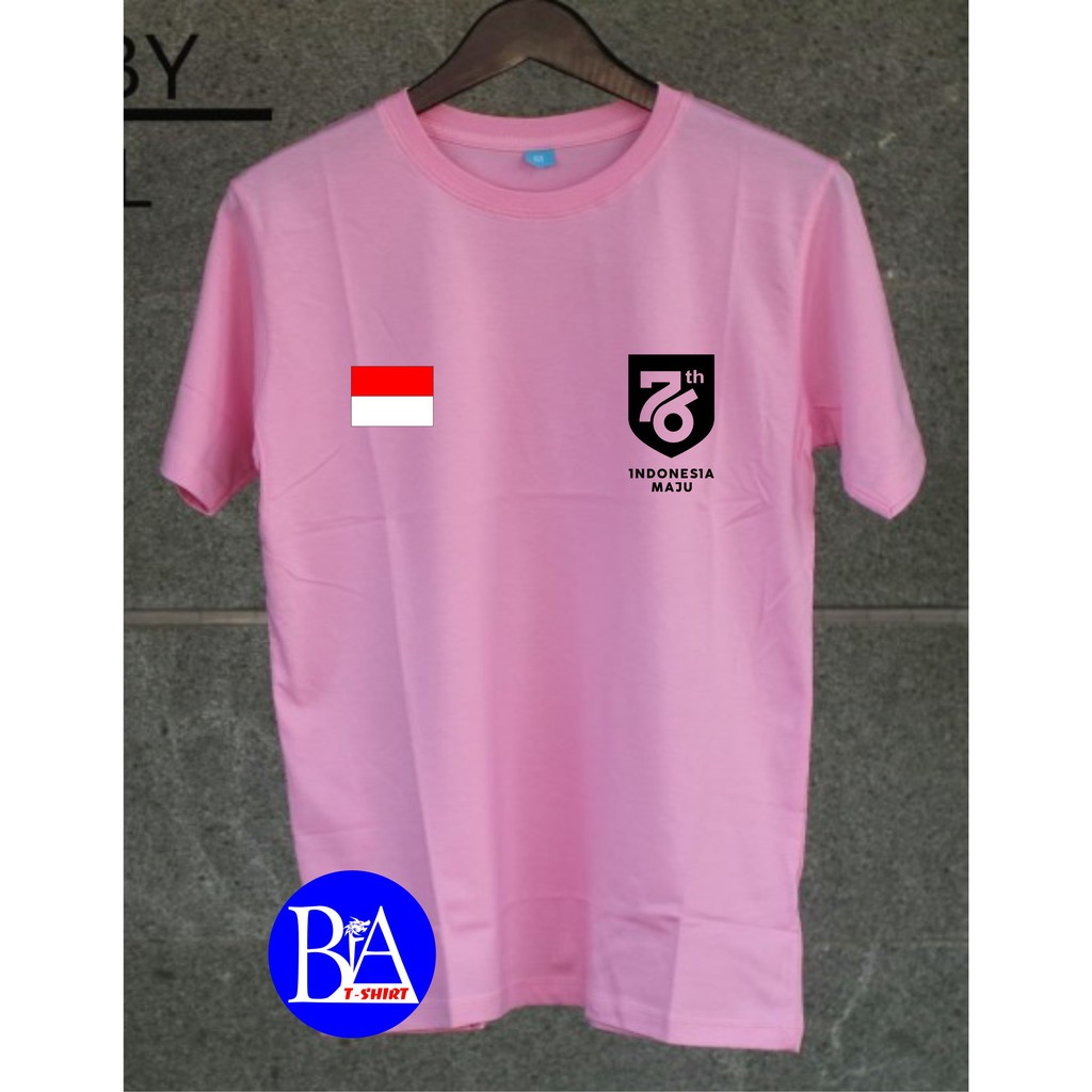 COD/KAOS LOGO INDONESIA MAJU BENDERA/KAOS EKSPRESI/KAOS HITS/KAOS TULISAN/KAOS MURAH/KAOS DISTRO