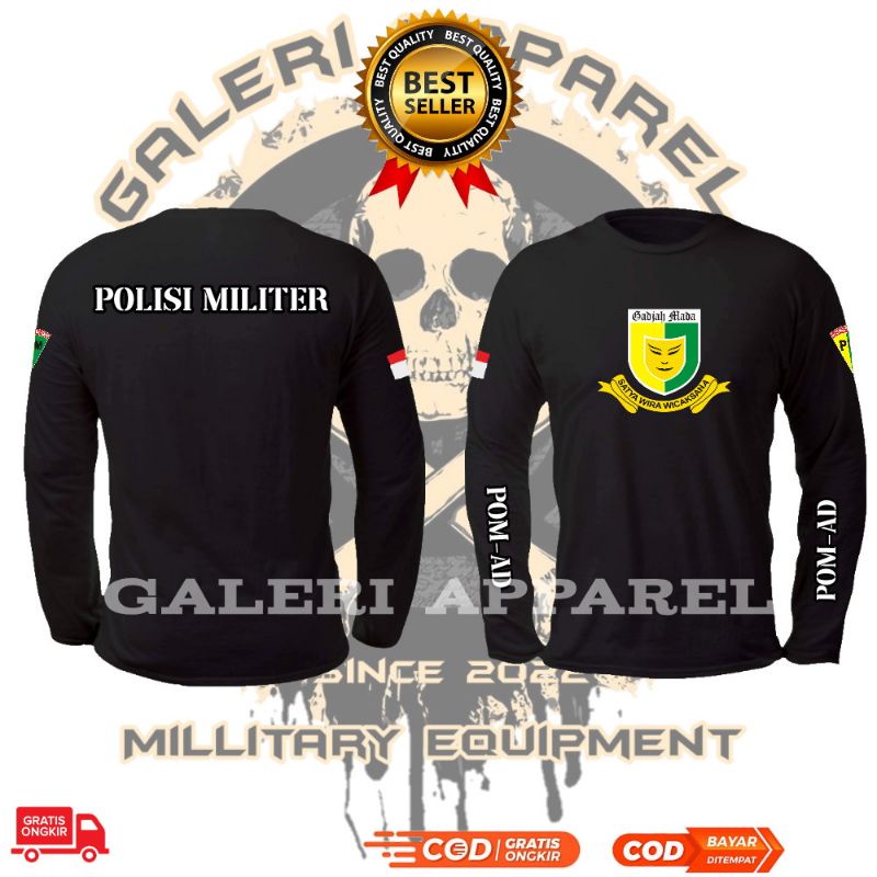 Kaos Polisi Militer/Baju Polisi Militer Lengan Panjang