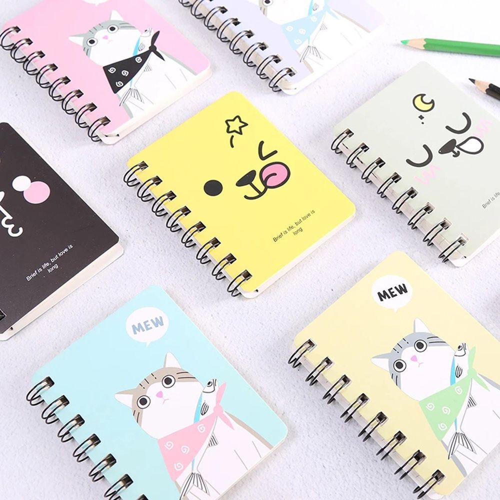 [Elegan] Kartun Kucing Notepad Kawaii Planner Robek Alat Tulis Sekolah Buku Latihan Perlengkapan Kantor Tulisan Pads Diary Buku Tangan Akun