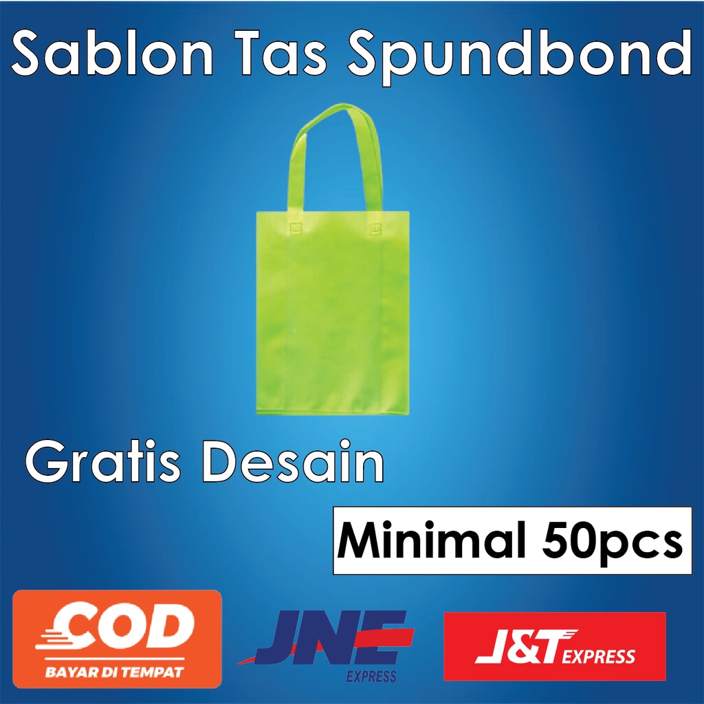 

Sablon tas spunbond / goddie bag / totebag