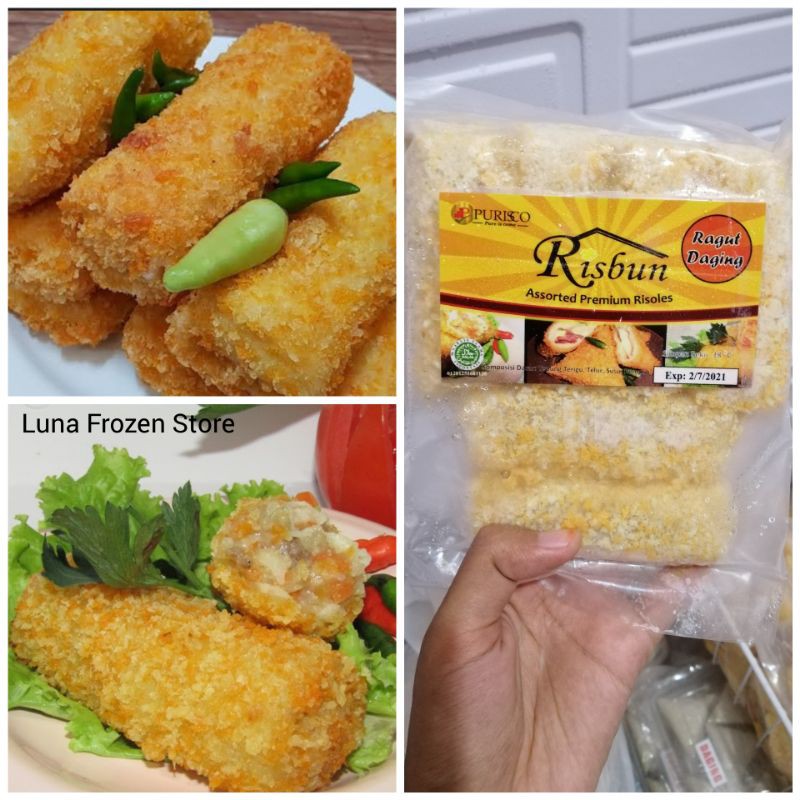 

Risoles Ragout Daging isi 6 / risbun risol ragut ragouth frozen food bogor cemilan beku risbun bogor