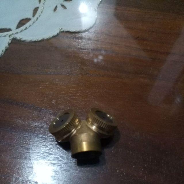 Nozzle Pertanian 2 Lobang - Bahan Kuningan