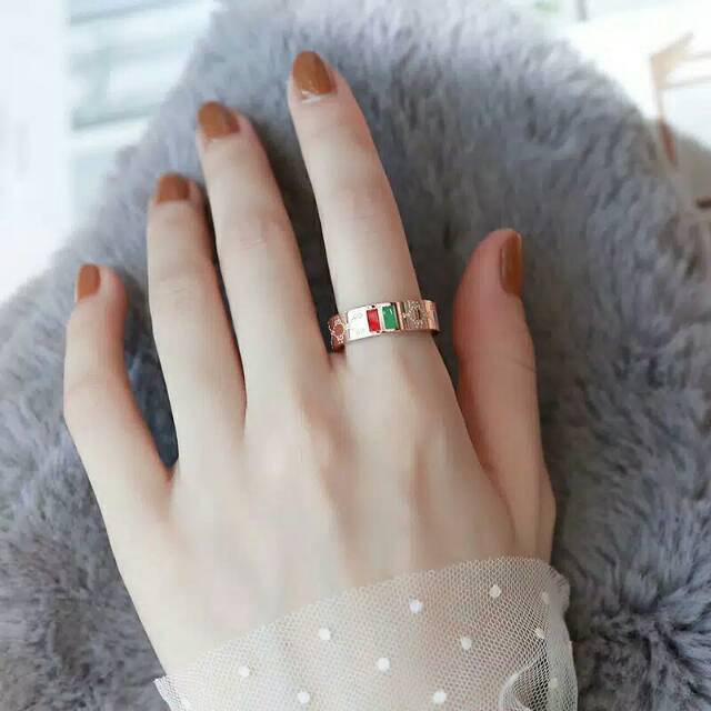 GG  Cincin GU*CCI Titanium#CC-363/3