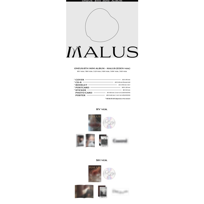 ONEUS - 8th Mini Album MALUS EDEN ver. (online POB)