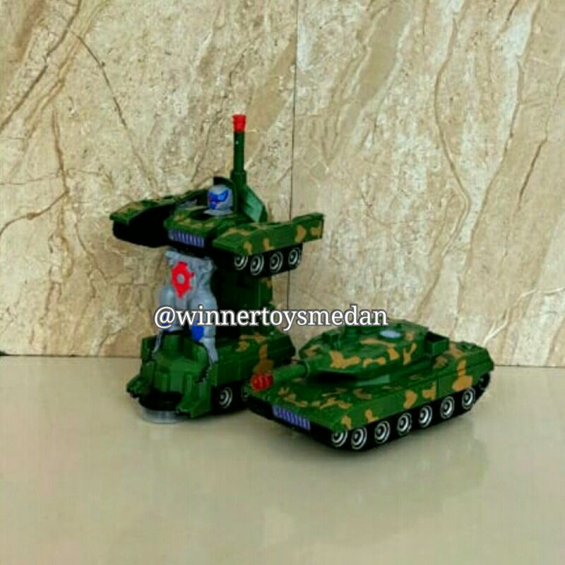 Mainan Combat Tank Deformation Robot Tank