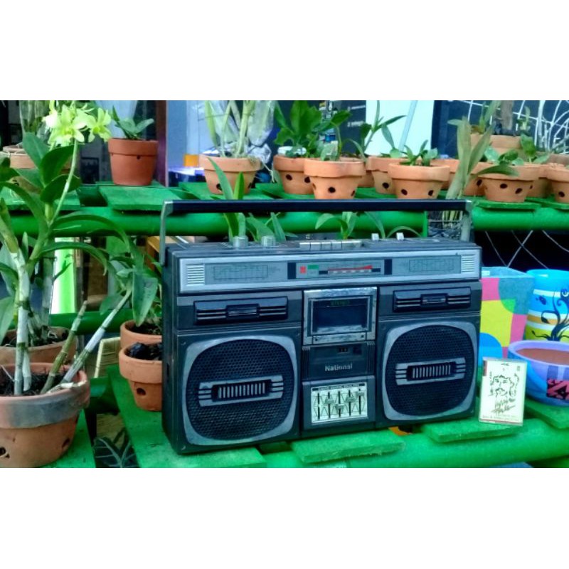 radio tape boombox merk national