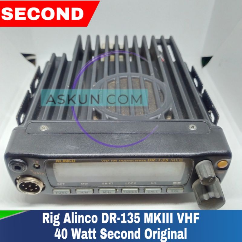 Radio Rig Alinco DR 135 MK III MK3 VHF 40 Watt Second Original