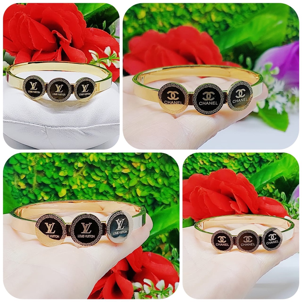 Gelang titanium perhiasan wanita jewelry CC