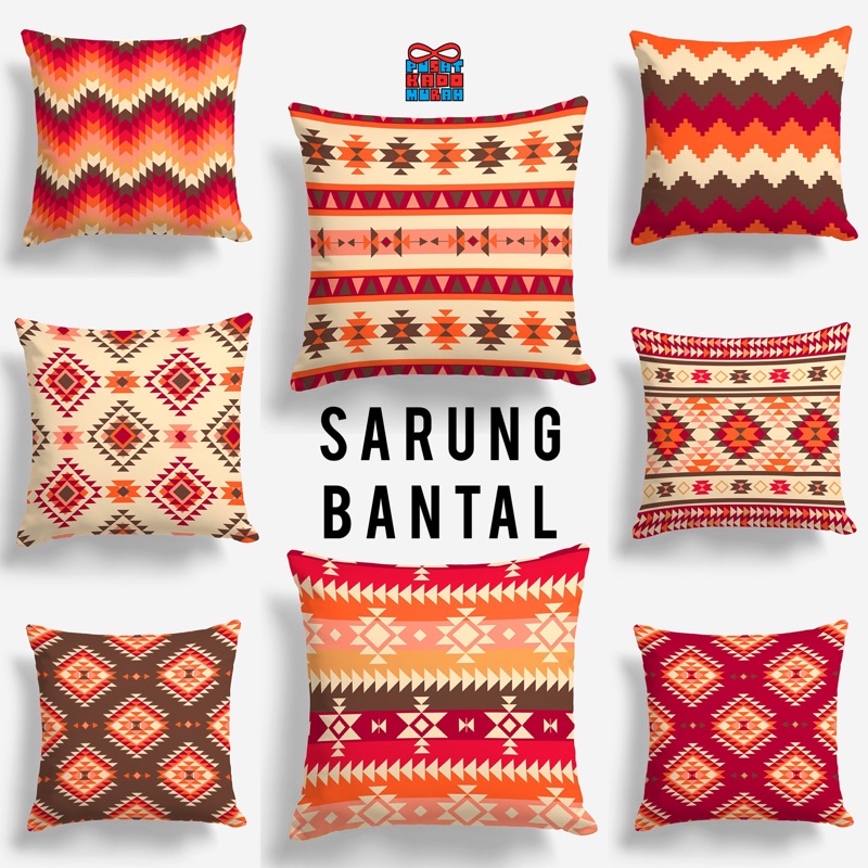 COVER SARUNG Bantal Sofa Print Motif Turkey Turkish Kalpadokia 40x40 cm - Pusat Kado Murah