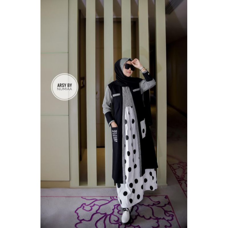 Set Gamis Outer Arsy by NUMIAA Original