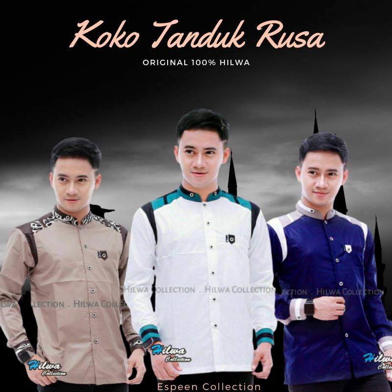 Koko Motif Tanduk Rusa | Koko Kombinasi Hilwa || Fashion Muslim