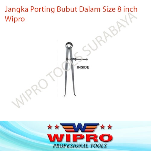 Jangka Porting Bubut Spring Kaliper Dalam Size 8inch 8 inch WIPRO