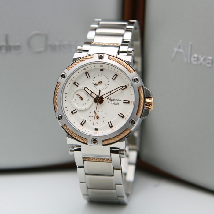 ORIGINAL Jam Tangan Wanita Alexandre Christie AC 6561 / AC6561 / 6561 Garansi Resmi 1 Tahun.