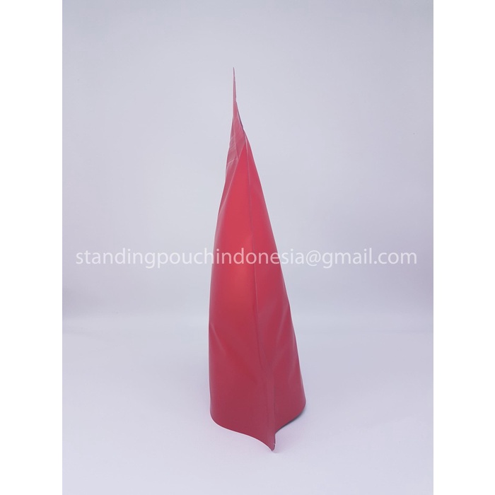 

vd201r Kemasan Kopi Standing Pouch 250G (Valve + Zipper) Merah Red *Premium Ds20X11