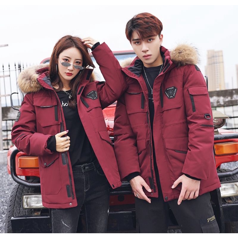 COAT JAKET PRIA DAN WANITA UNISEX COUPLE WINTER MUSIM DINGIN NO REPLIKA