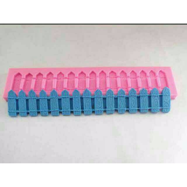 Cetakan Silicone Fondant Cake Decorating Lace Mold Pagar