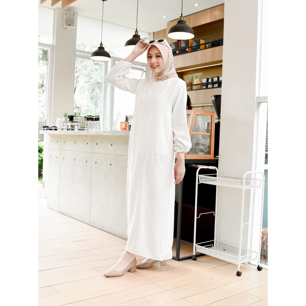 Gaudi inner dress | gamis wanita | dress hits wanita | gamis lengan kutung