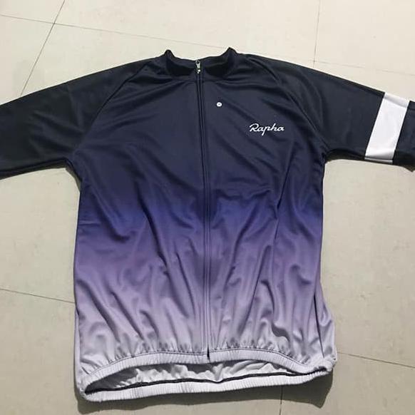 Jersey Sepeda Rapha Blue Cycling Jersey