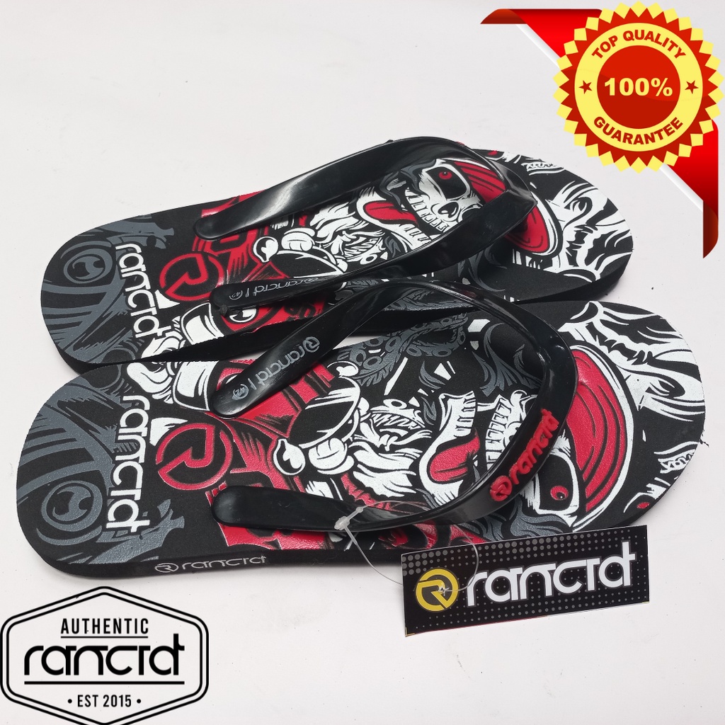 RANCID (Grosir Rp 12.800 min beli 5 pasang) Sendal Distro Japit Pria Dewasa