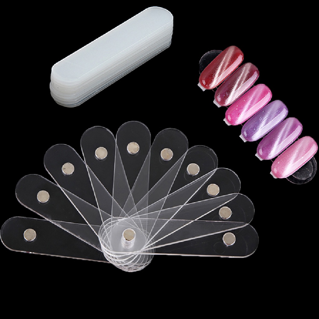 Infiniteforce.id 10pcs / Set Stik Display Kuku Palsu Akrilik Untuk Latihan Nail Art