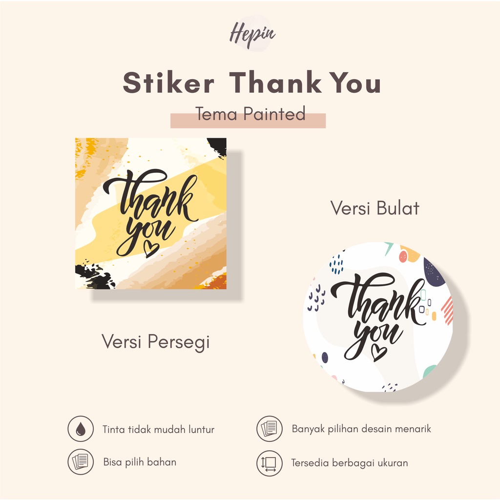 

stiker thank you murah edisi PAINTED\stiker murah