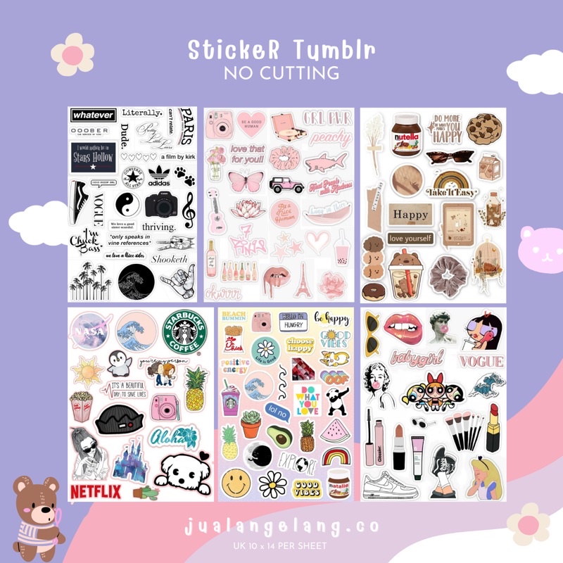 

Stiker tumblr aesthetic Part 1/ stiker case hp / stiker laptop