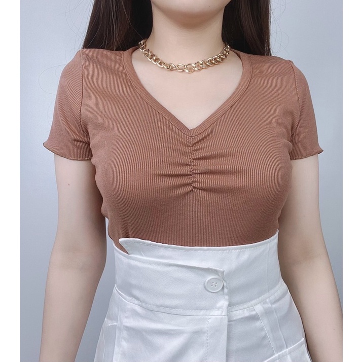 Syca knit rib top / Atasan rib premium Wanita