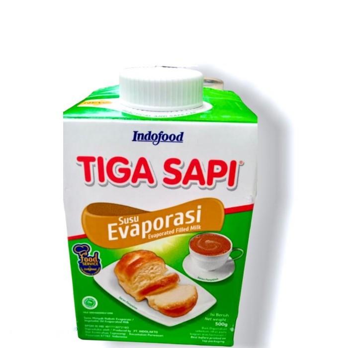 

SUSU EVAPORASI CAP TIGA SAPI 500GRAM BAKING MILK COOKING MILK