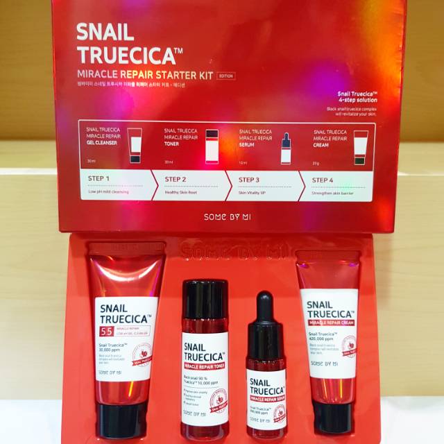Some by mi snail truecica miracle repair starter kit / some by mi snail truecica starter kit