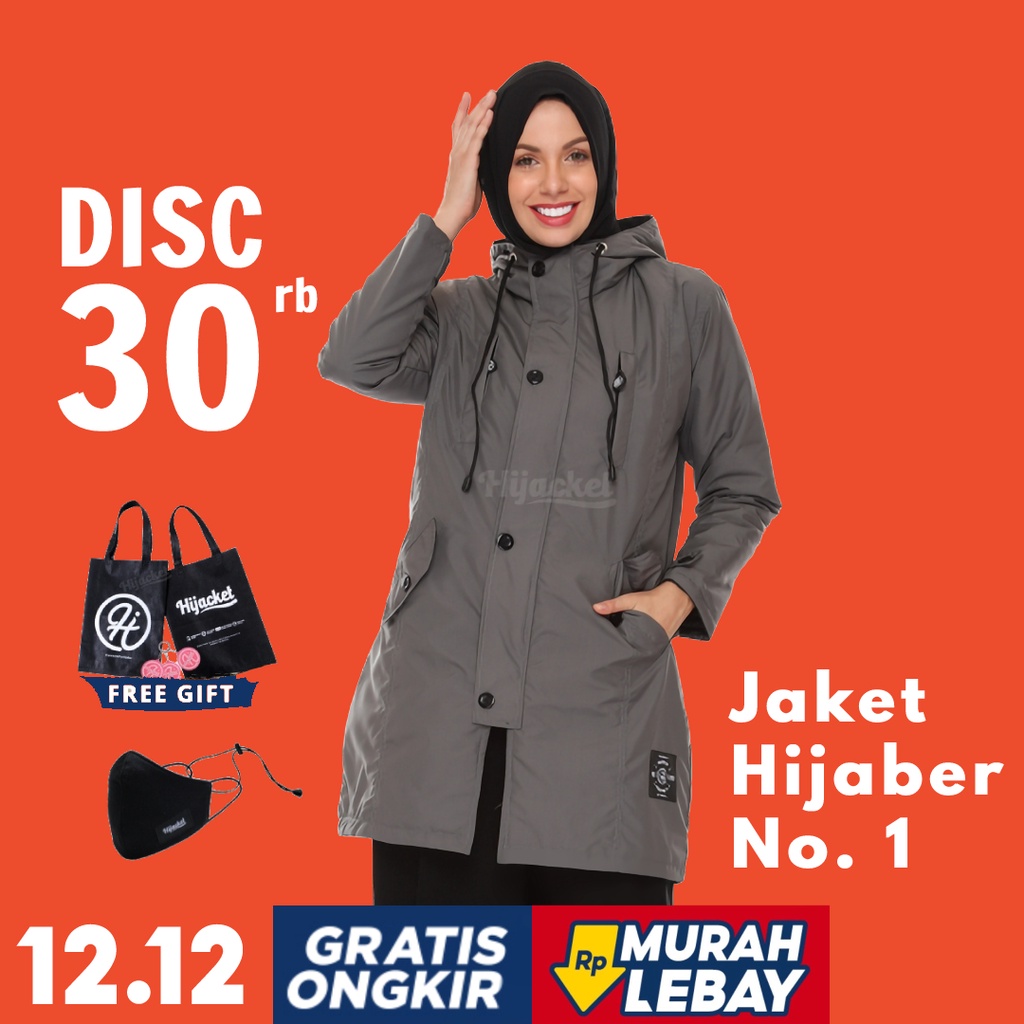 Hijacket Original Ixora Hijaket Jaket Jacket Wanita Muslimah Jaket Parka Parasut Cewek Jumbo Murah Terbaru Jaket Hijaber