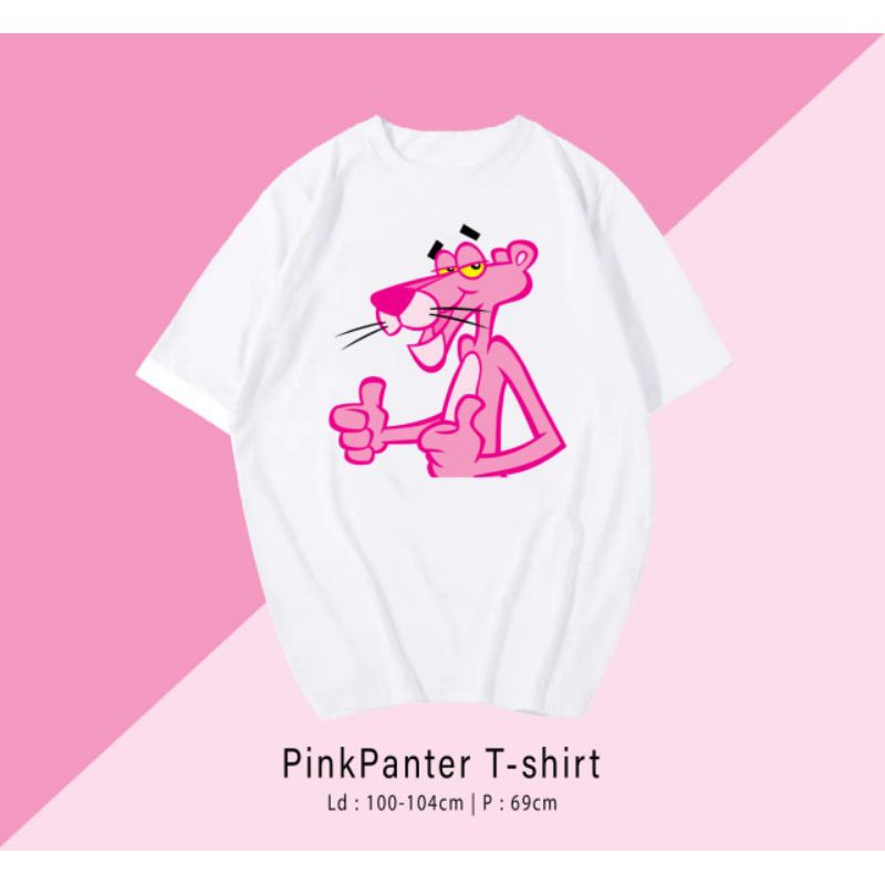 T-SHIRT / TUMBLR TEE KAOS PINK PANTER OVERSIZE PREMIUM