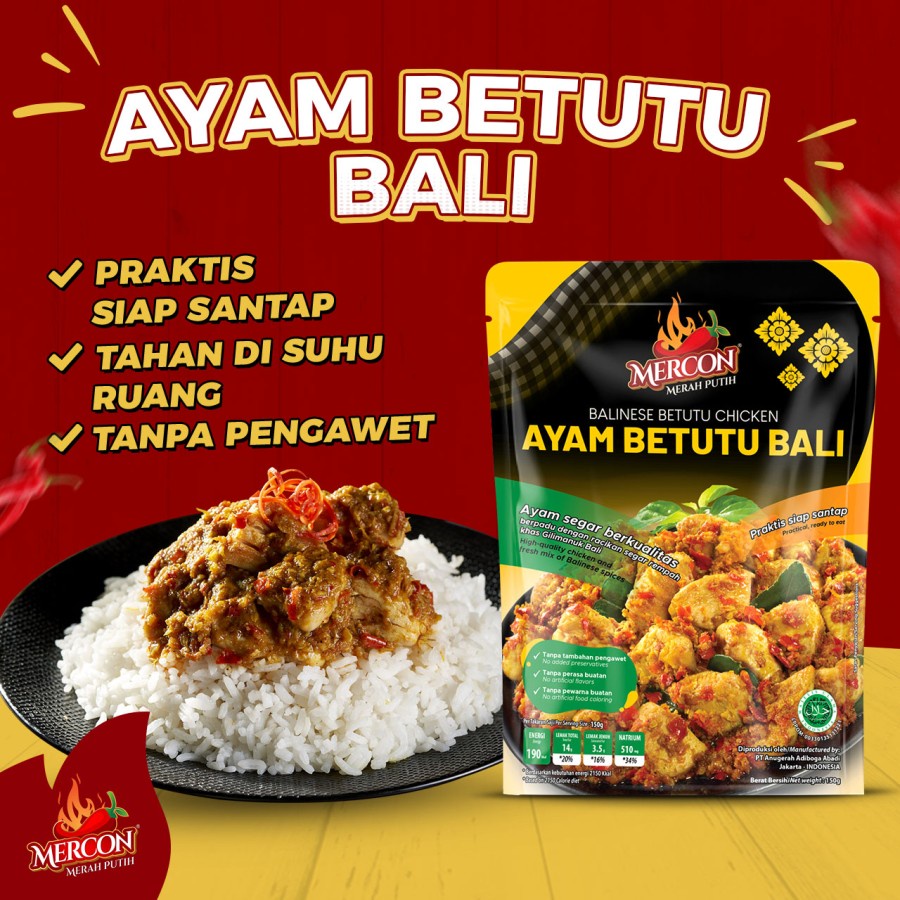 Jual MERCON MERAH PUTIH - AYAM BETUTU 150 GRAM, LIMITED EDITION ...