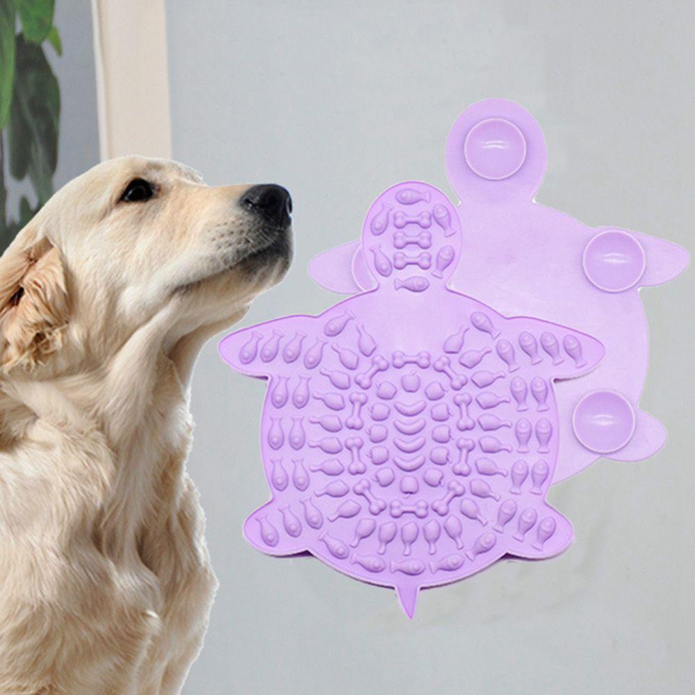 Rebuy Dog Jilat Mat Pad Makan Mangkuk Makanan Makan Pelatih Mencuci Perangkat Gangguan Slow Food Plate