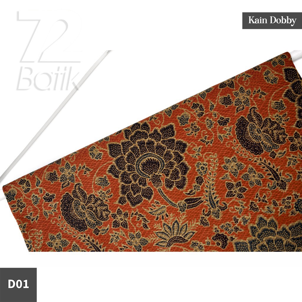 KAIN BATIK PREMIUM Dobby Motif Puspo Sari Warna Merah Bata Dolbi Dobi Doby Viscos 723772 Cap 72 Jarik Jarit Samping Kebat Panjang Batik Dobby Modern Premium Bahan Seragam Batik Pernikahan Kantor Keluarga Murah Kamen Jadi Batik Bali Lembaran