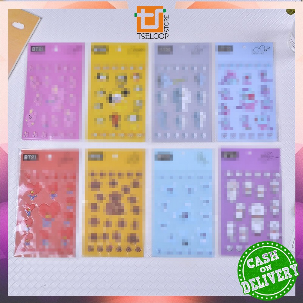 

OFM-C2 Stiker Bubble Kartun 3D Bangtan untuk Handphone / Laptop / Dekorasi