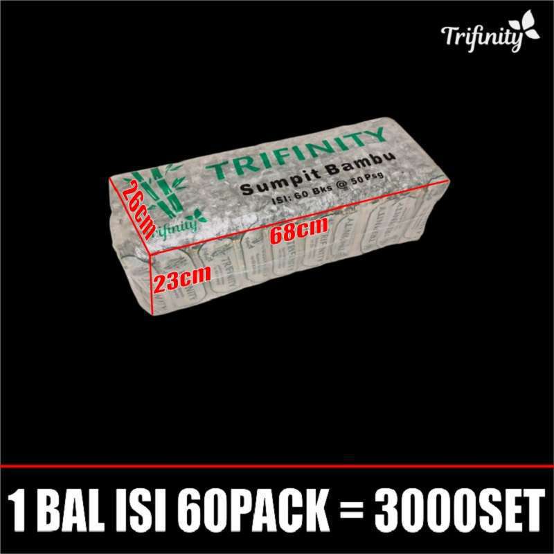 Sumpit Bambu Trifinity + Tusuk Gigi Higienis + Tusuk Sate Bambu Per Pack Var