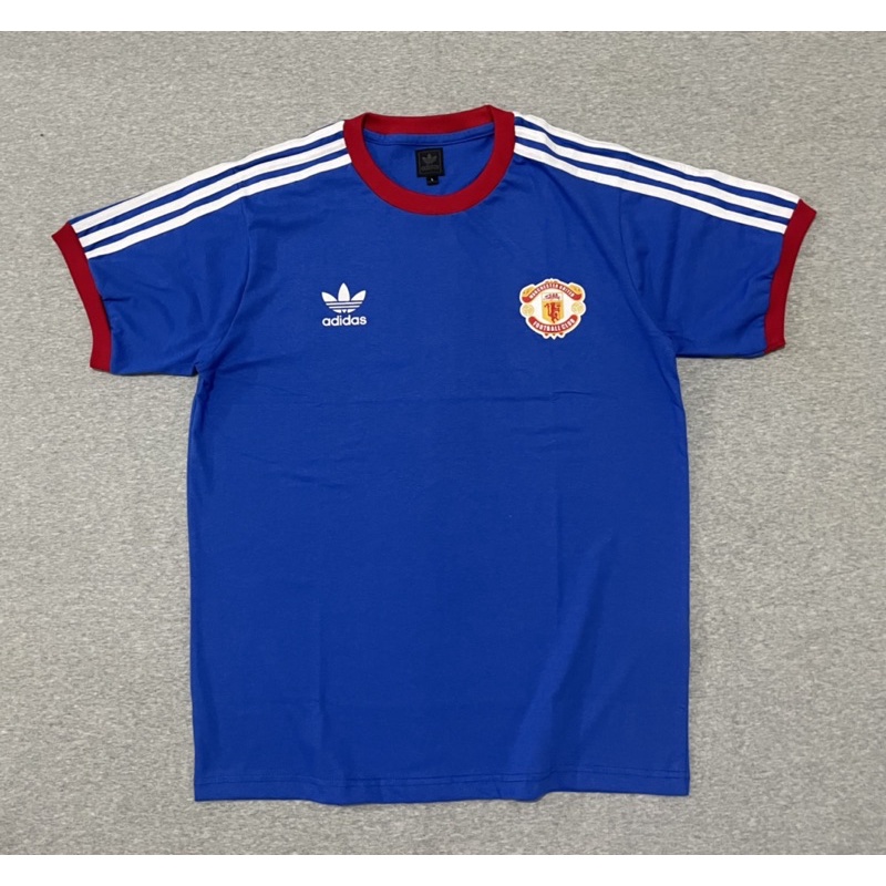 Kaos Adidas Vintage Manchester United Blue