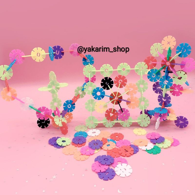 Mainan Lego Jadul Snow Flake / Lego Bunga / Lego Tazos / Lego Bombik