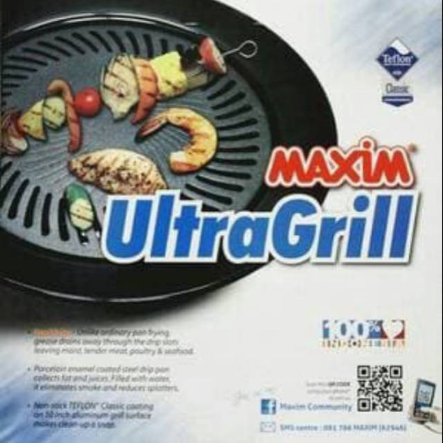 Maxim Ultra Grill 25cm Panggangan Griller Pemanggang