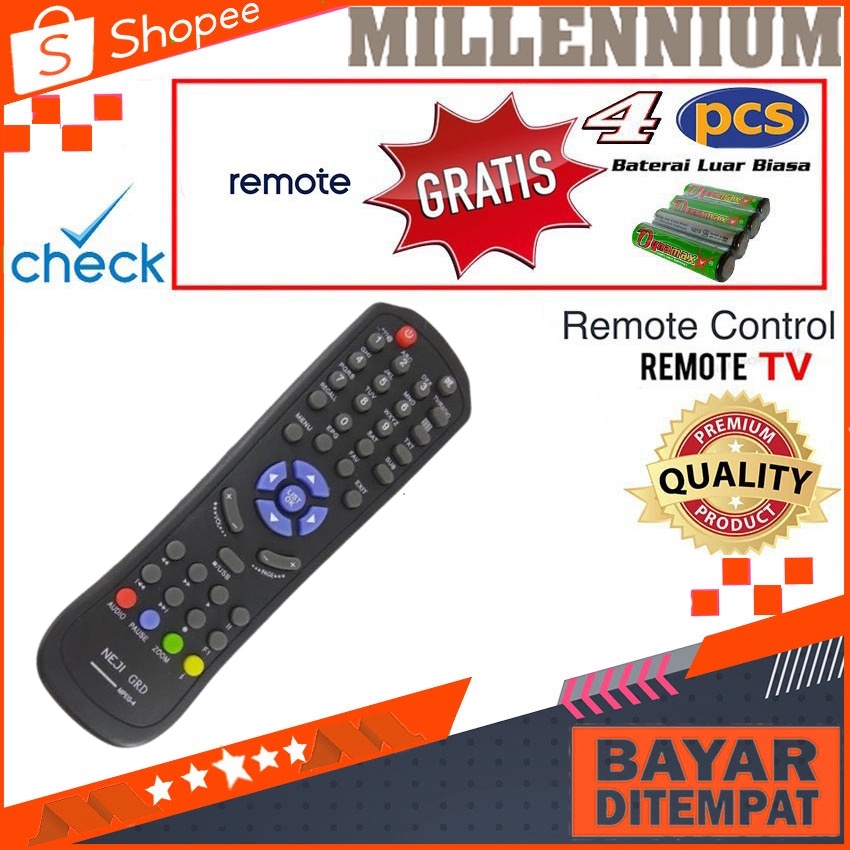 Remot Remote Receiver TV Parabola Matrix Garuda MPEG-4 REMOTE