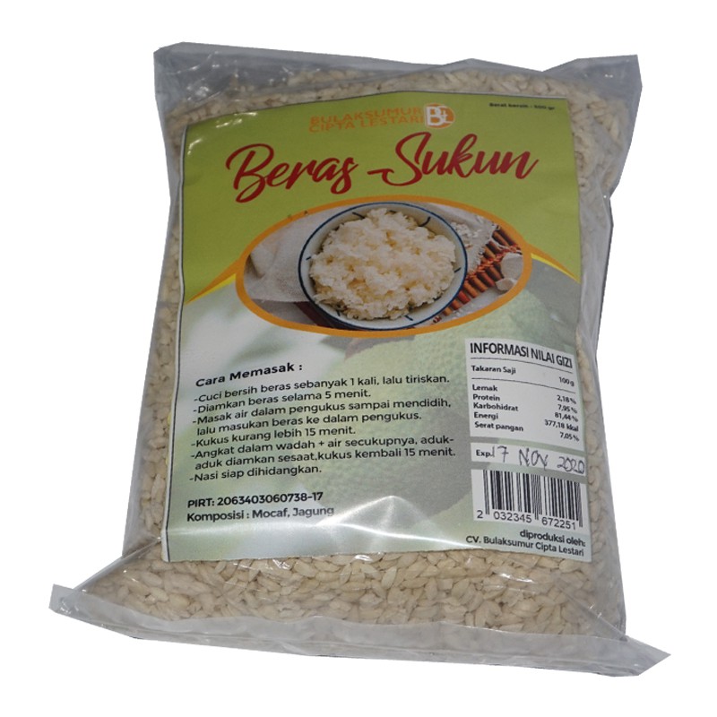 

Beras Analog Sukun 500gram - Makanan Sehat