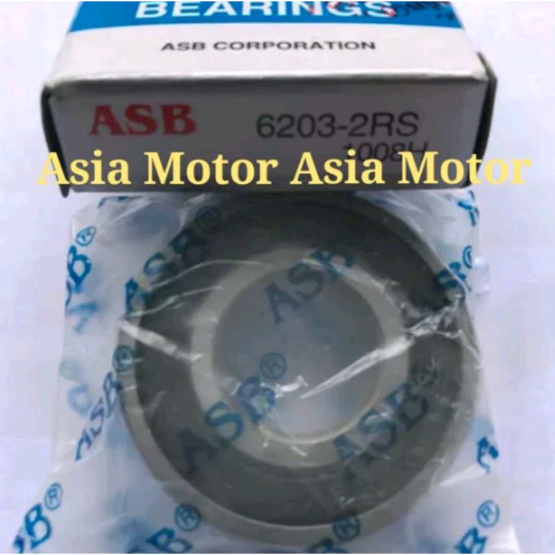 Bearing Laher Nap Gear Kedudukan Gir Belakang 6203 2RS ASB Honda Supra X Revo Absolute Grand Legenda