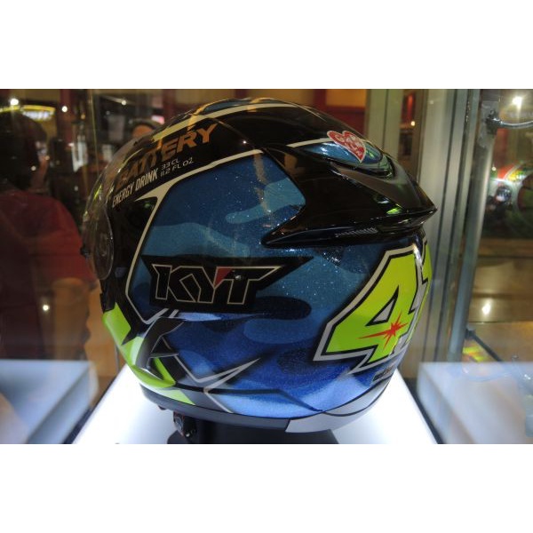 Helm KYT Vendetta 2 Aleix Espargaro Vendeta Blue Yellow Visor