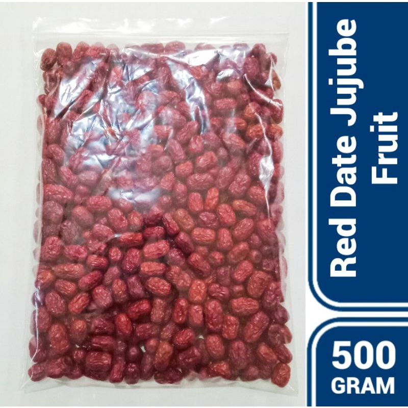 RAW TISANE Red Date Jujube Fruit / Buah Kurma Merah Isi 500 Gram
