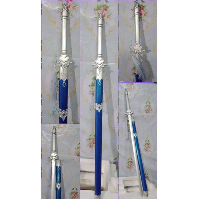 Lan Wangji Sword Weapon Cosplay/ Bichen/ Modaozushi/ Chen qing Ling/ pednag kayu Lan Zhan
